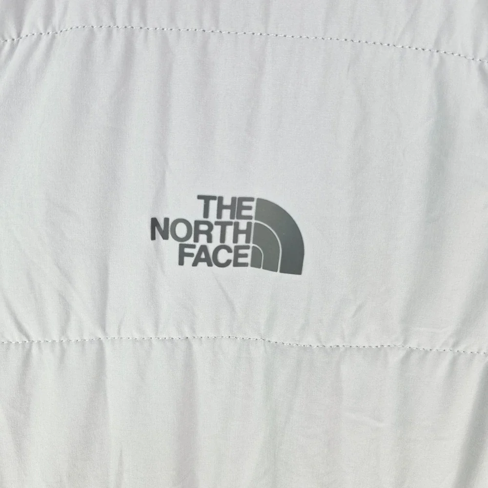 The North Face Mens Sweatshirt Vest Gray Two Tone Full Zip Quilted XL Jacket